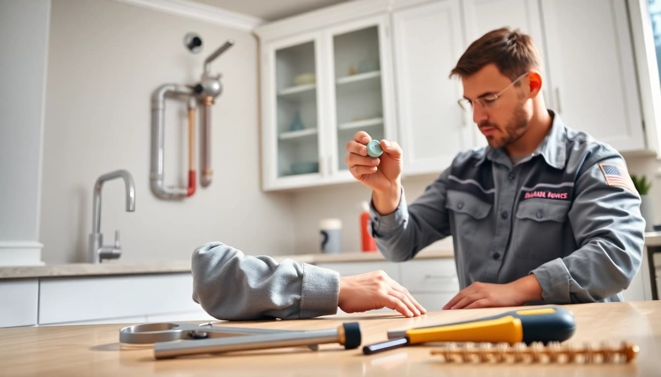 Delivering whole house repiping services Clearwater FL in a modern kitchen setting.