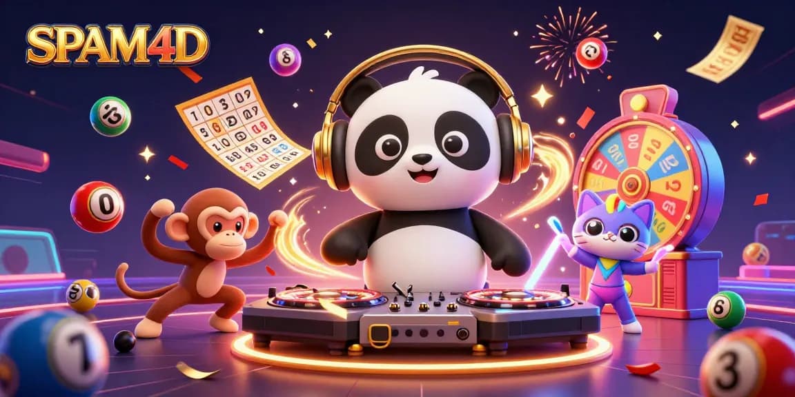 Memenangkan permainan di SPAM4D dengan DJ panda, monyet breakdance, dan kucing berstamina raver.