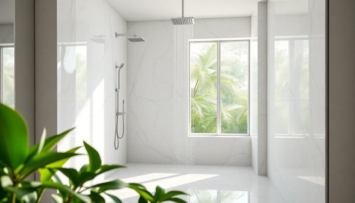 Transform your space with elegant showers au featuring rainfall designs and luxurious decor.