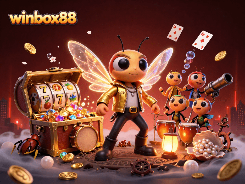Experience the thrill of winbox88 with vibrant gameplay, cartoon characters, and exciting winning elements.