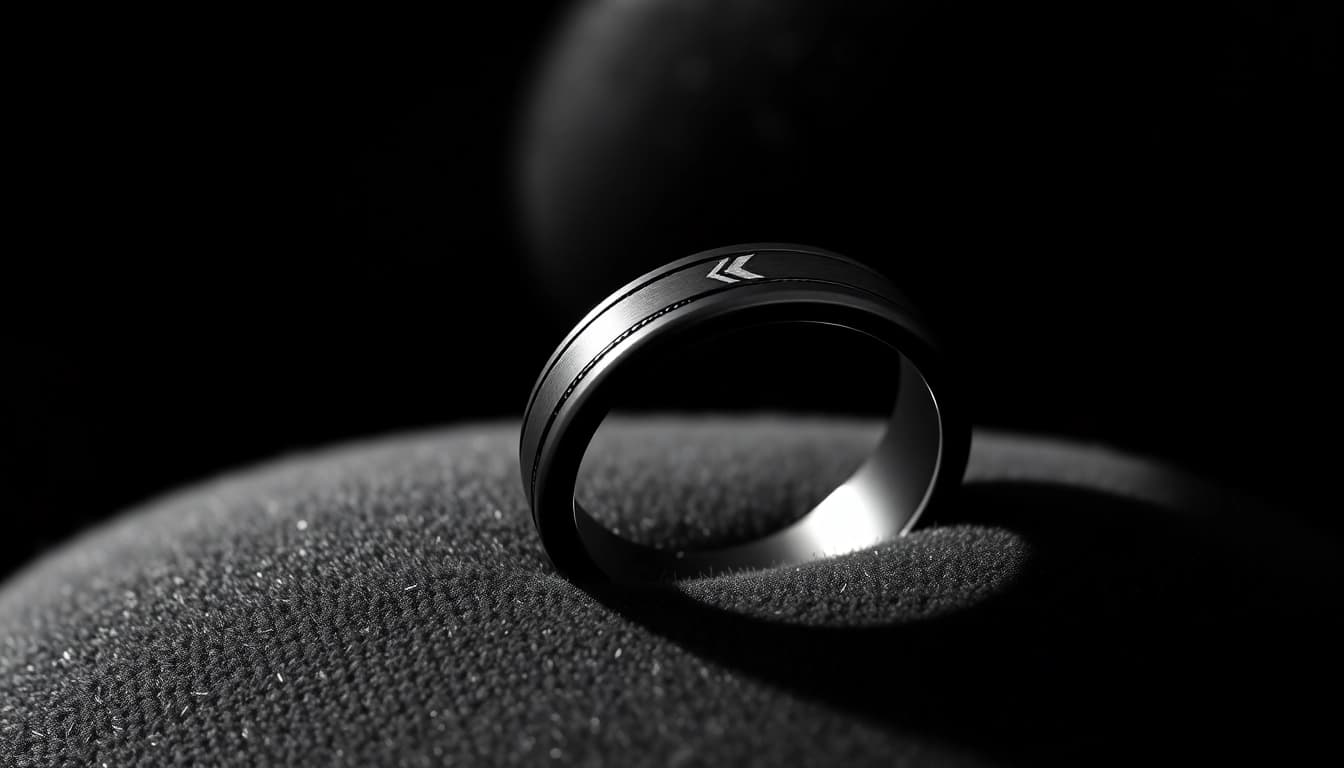 Crafting exquisite Black Zirconium Rings with a sleek matte finish for elegant styles.