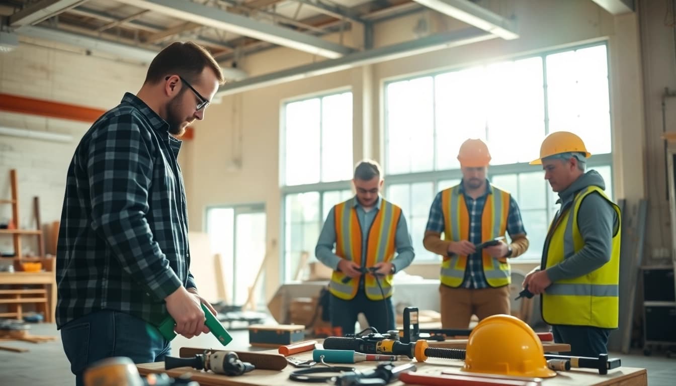 Boost skills through construction training while engaging in hands-on learning with professional guidance.