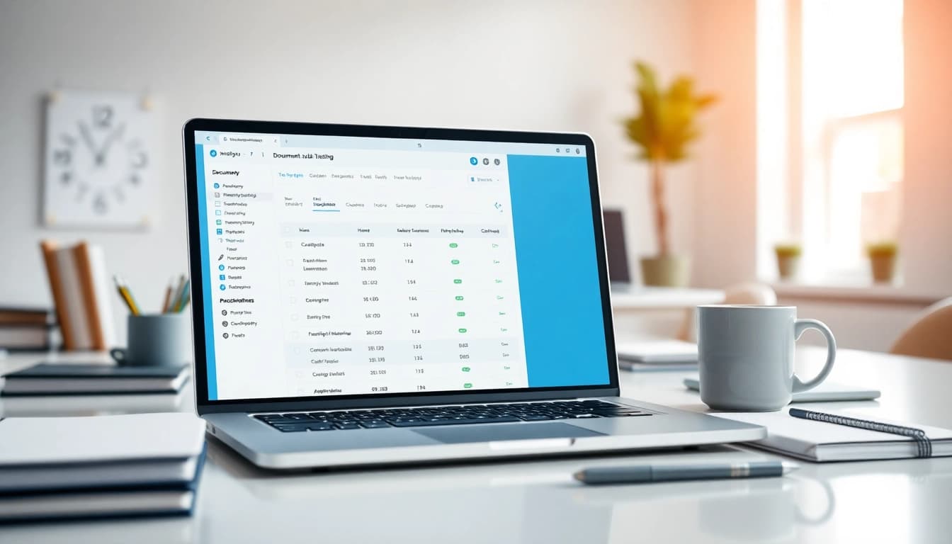 Track documents and links effectively with a modern digital workspace showcasing a document and link tracking tool.