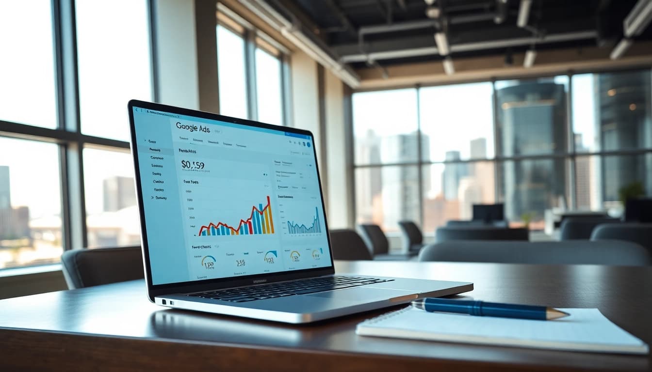 Optimize your google ads edmonton strategy with effective digital marketing tools in a modern workspace.