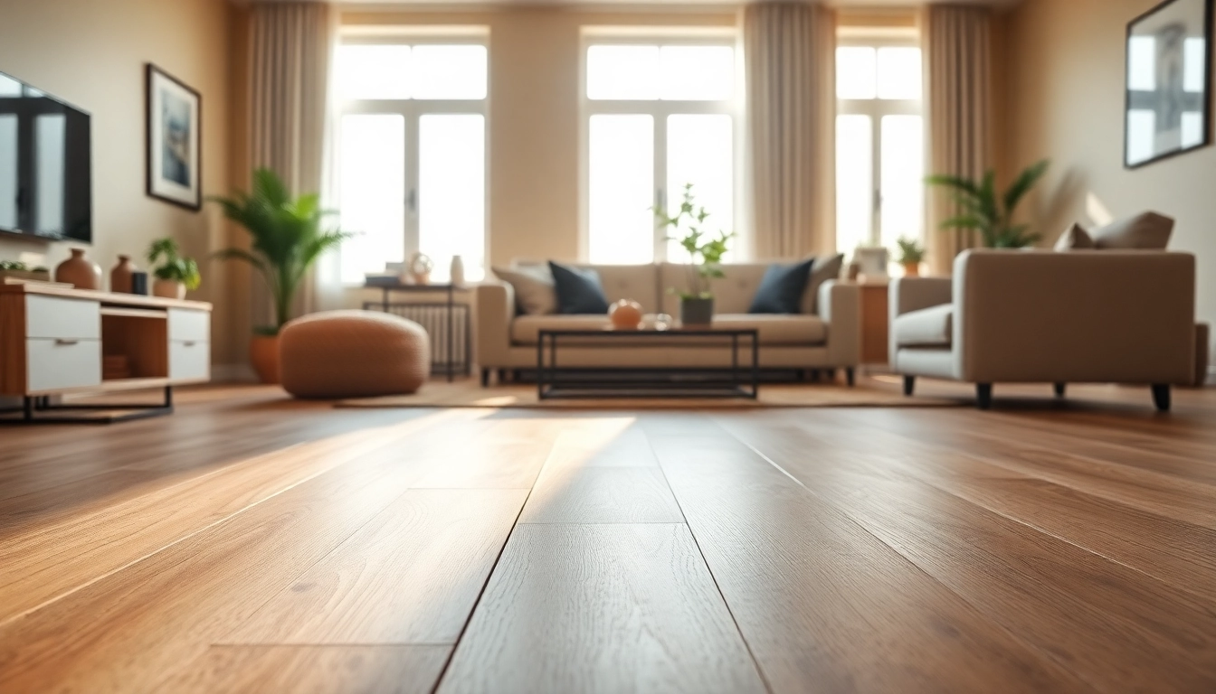 View of elegant lvp waterproof flooring in a sunlit living room setting, showcasing its beauty and durability.