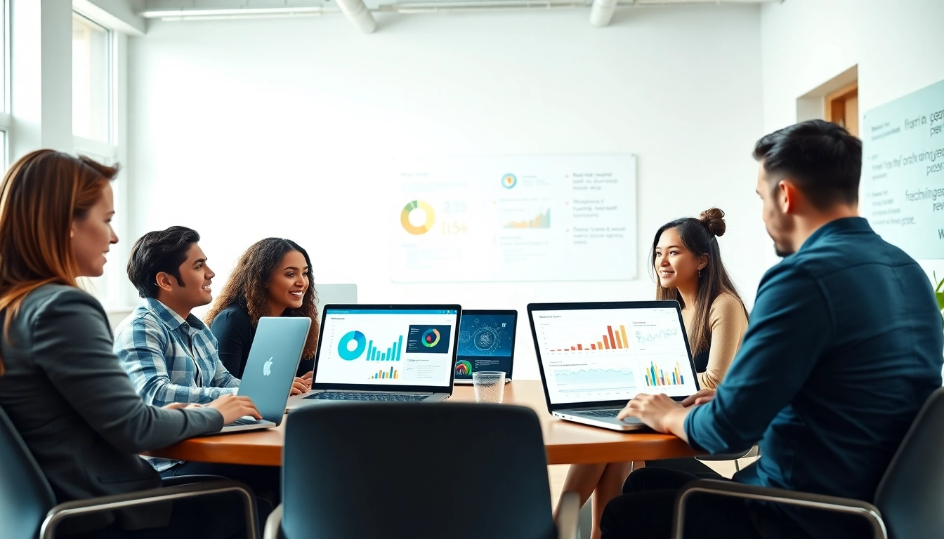 Utilize AI for competitor analysis in a team setting with engaged members reviewing data.