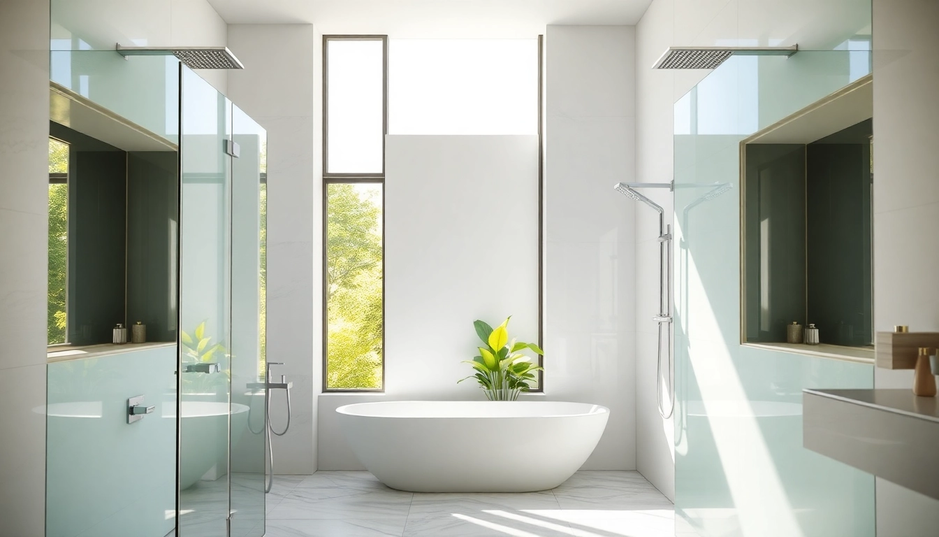 Optimisez votre salle de bain avec sunny showers france pour un résultat chic et lumineux.
