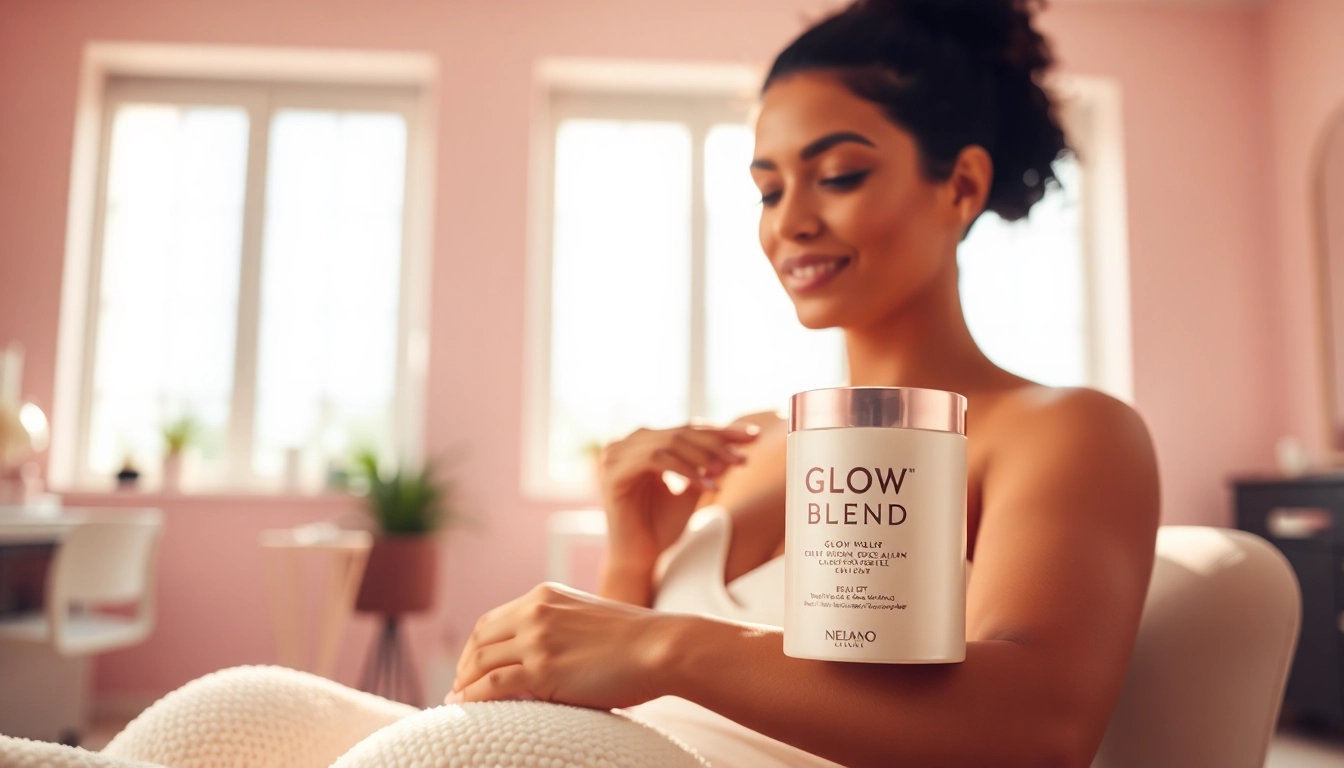 Enhance your radiance with Glow Blend in a serene beauty salon setting.