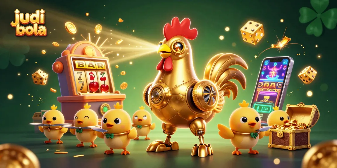 Experience judi bola excitement with a vibrant 3D illustration featuring dynamic casino elements.
