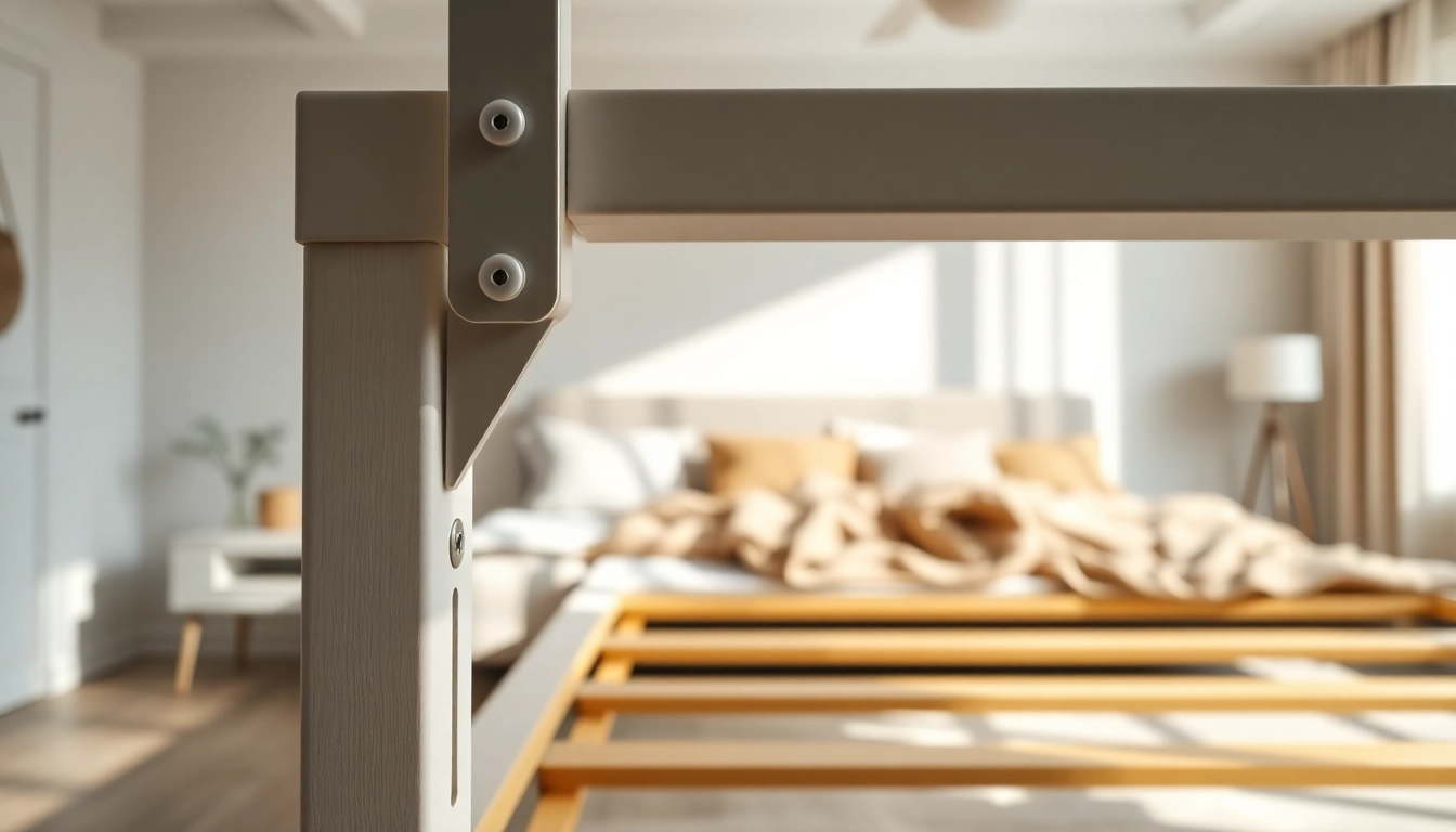 Install universal bed frame brackets with precision for optimal bed support and stability.