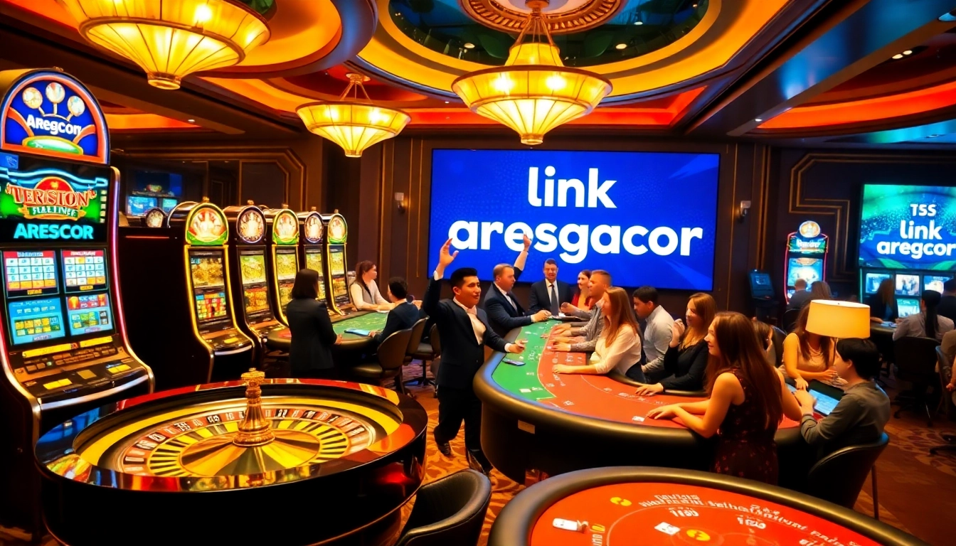 Experience the thrill at link aresgacor with players winning at casino tables.