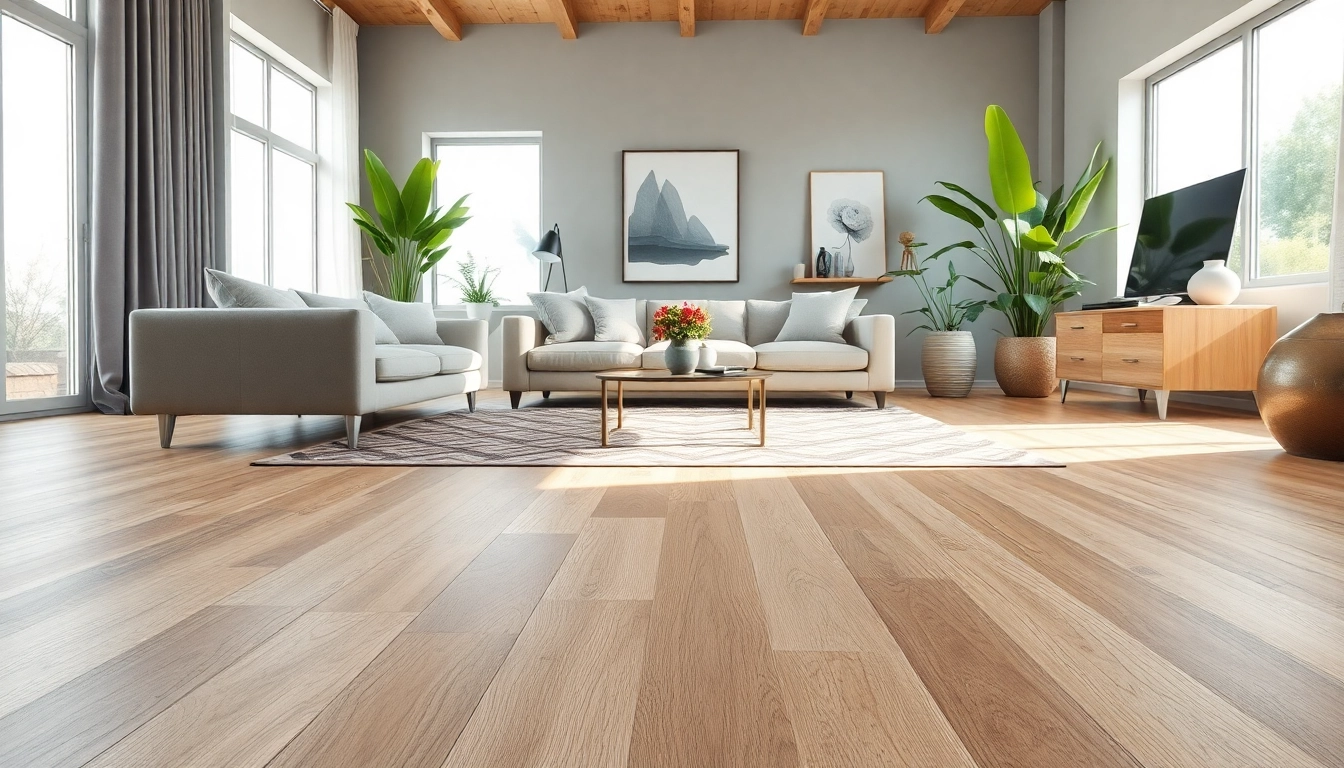 Enhance your home with stunning vinyl flooring showcasing elegance and modern design.