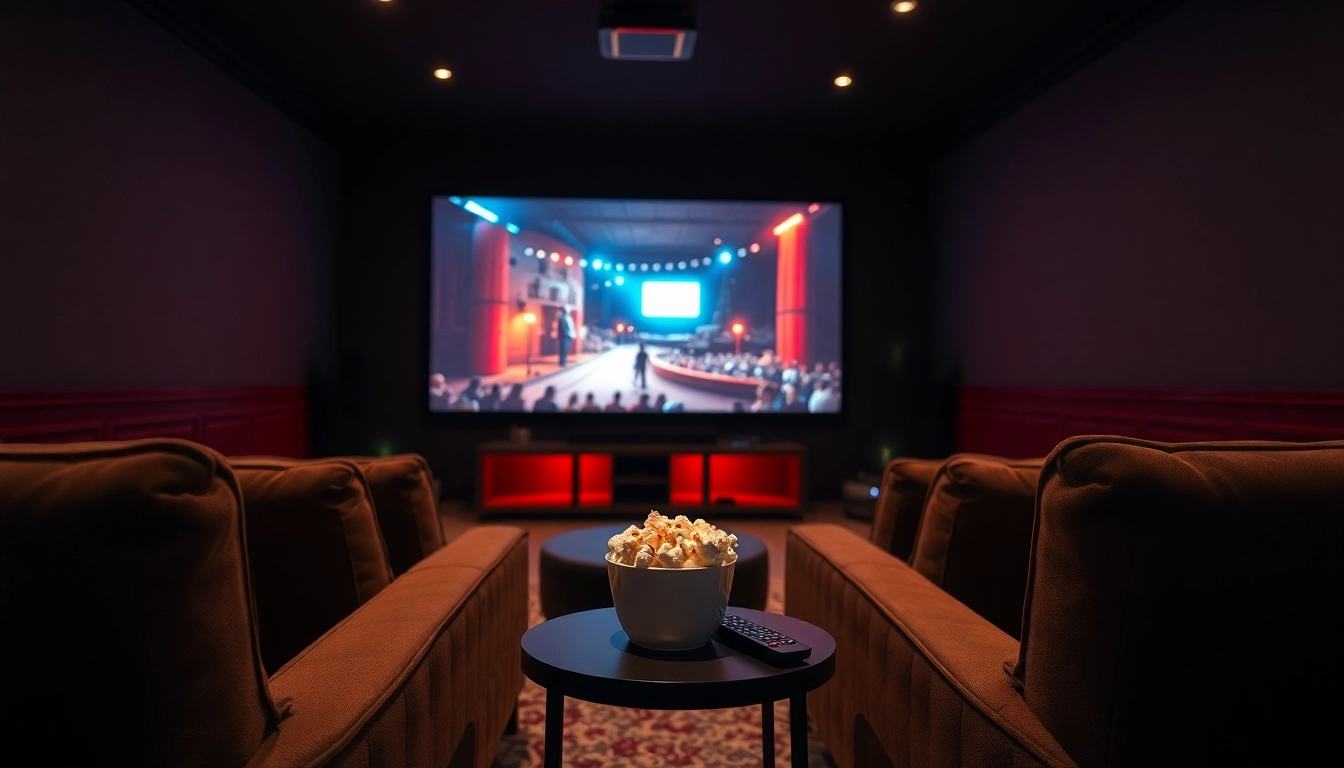 ดูหนัง ในบ้านภาพยนตร์ที่อบอุ่นพร้อมบรรยากาศที่น่าดึงดูด