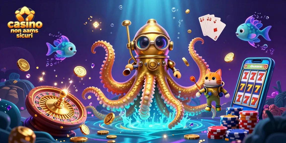 Giocare nei casino non aams sicuri è un'avventura emozionante con il kraken e pesci bioluminescenti.