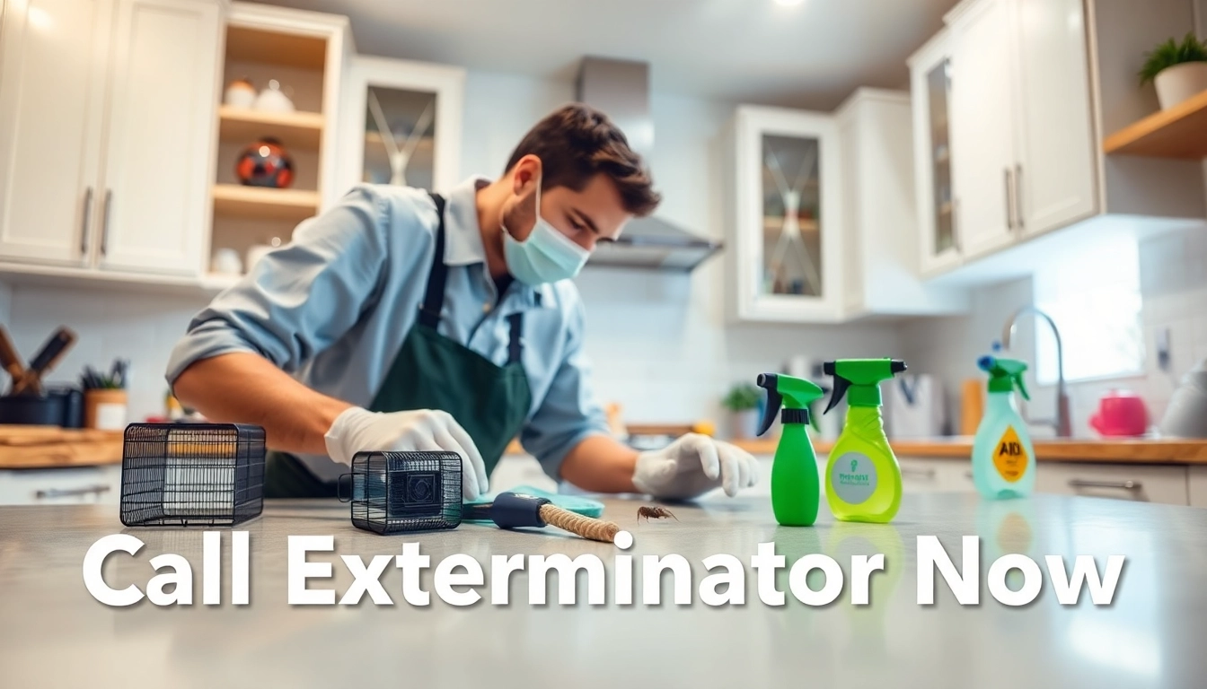 Call exterminator now for expert pest control solutions in your kitchen.