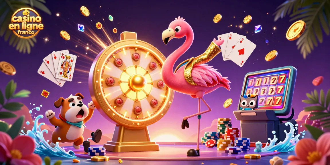 Jouez aux jeux de casino en ligne France avec des personnages 3D animés dans un décor dynamique.