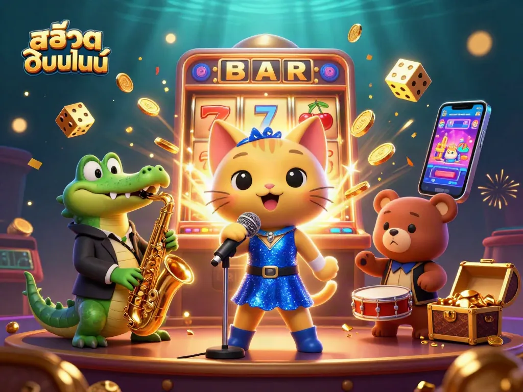 เล่นสล็อตออนไลน์พร้อมคอนเสิร์ตเสือร้องเพลงในคาสิโนที่เต็มไปด้วยความตื่นเต้น