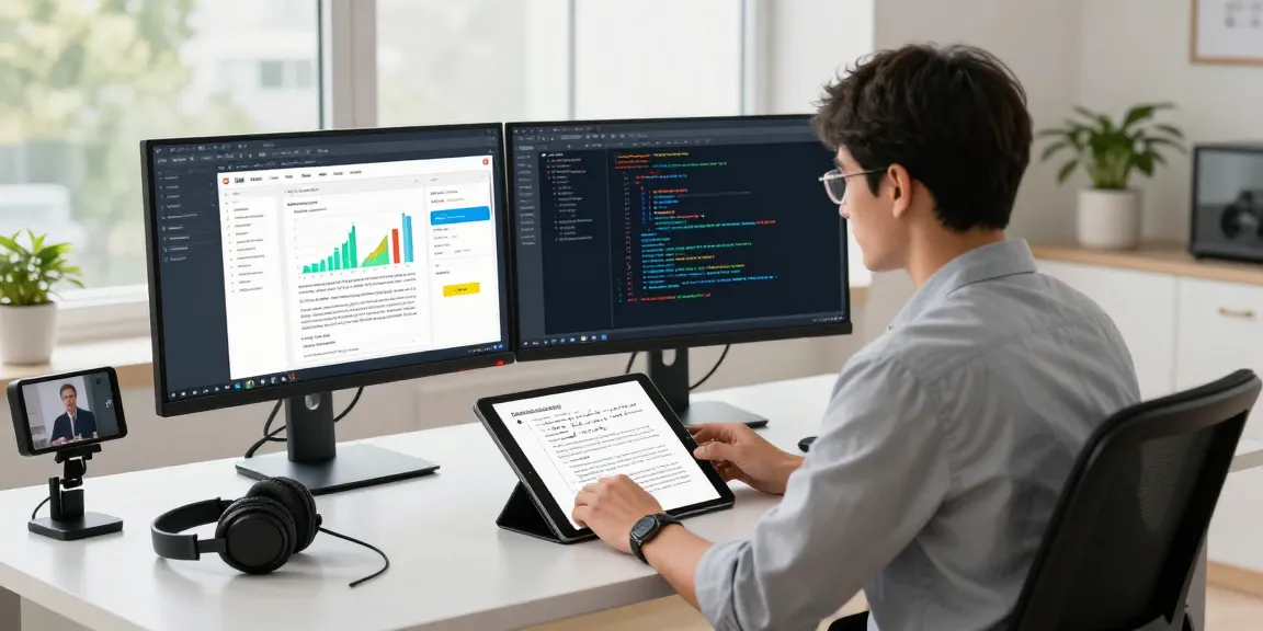 Detect fraud in PDF documents using AI technology in a modern workspace.