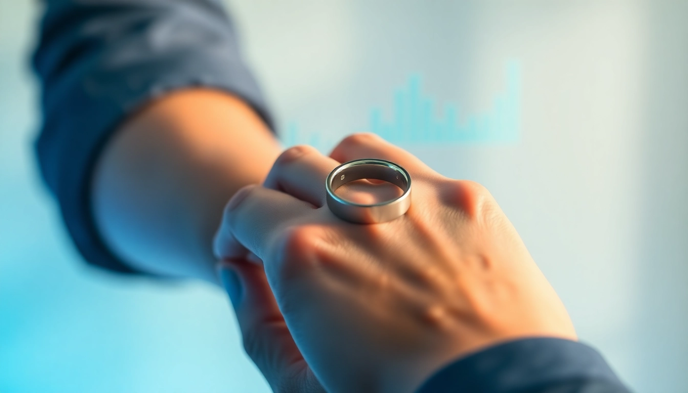 Visible Health Ring showcasing advanced design and health analytics features on a wrist.