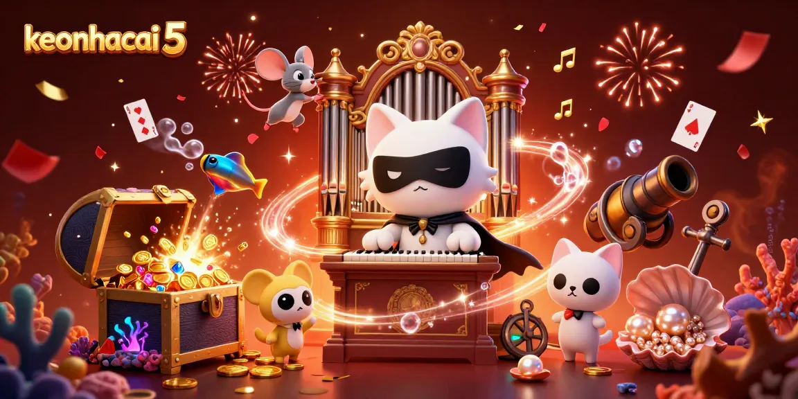 Experience dynamic gameplay with keonhacai 5 as a phantom cat plays at a casino organ.