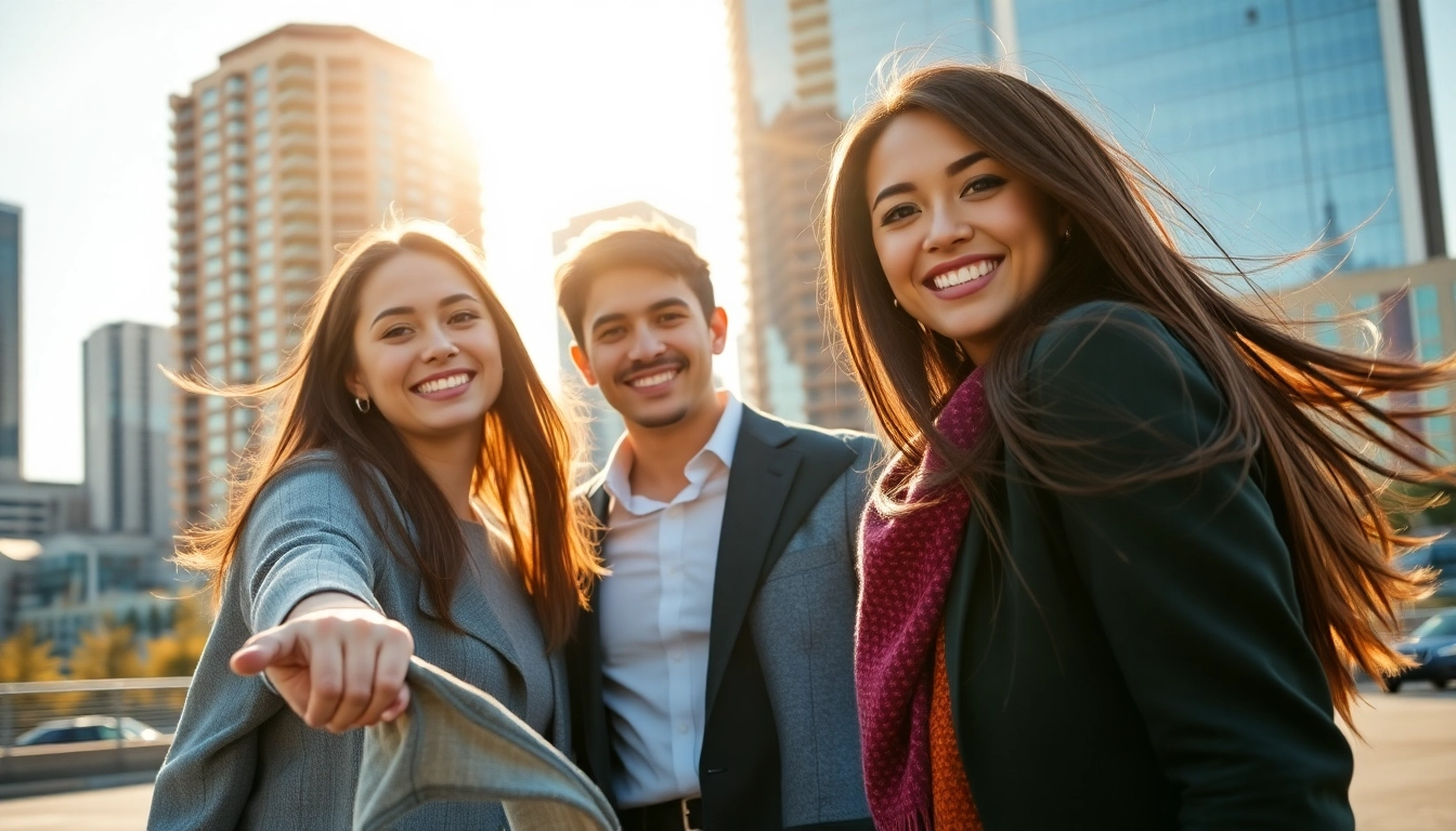 Engaging photo session showcasing a photography company edmonton in an urban setting.