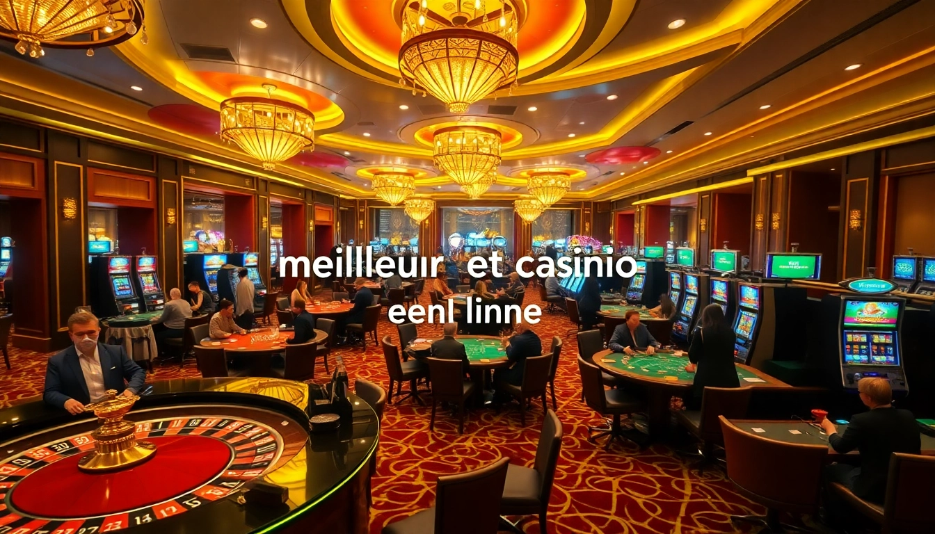 Vivez l'excitation du meilleur casino en ligne avec des tables de jeux vibrantes et des joueurs profitant de leur chance.