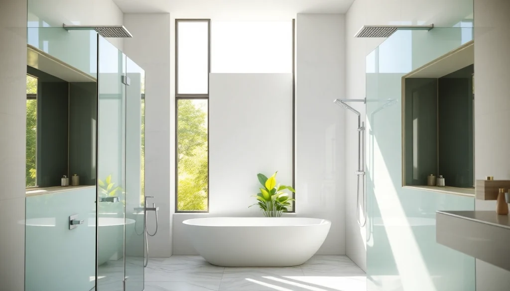 Optimisez votre salle de bain avec sunny showers france pour un résultat chic et lumineux.