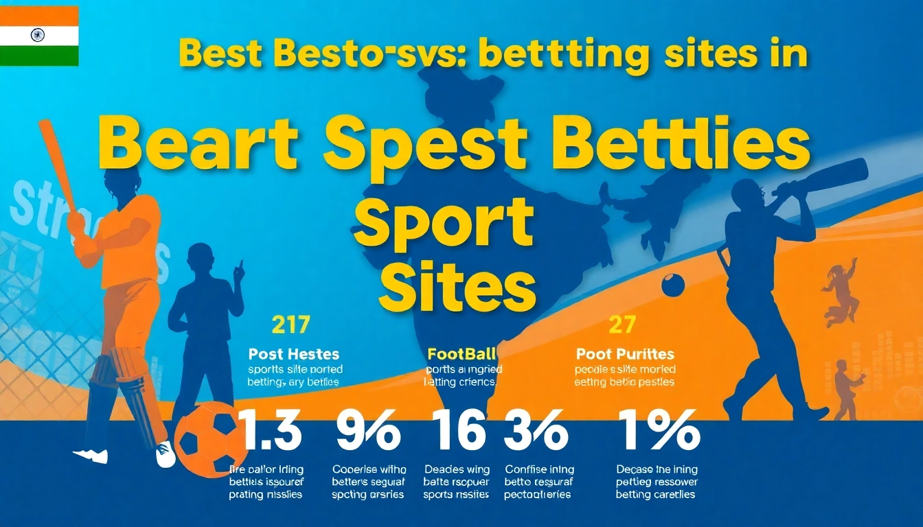 Highlighting the best sports betting sites in India with engaging graphics and relatable sports icons.