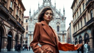 Professional model photoshoot in Milan showcasing a book fotografico modelle