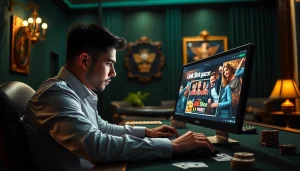 Menangkan permainan menggunakan link slot gacor dengan fokus di depan layar komputer