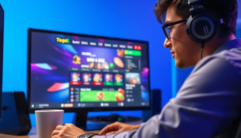 Menampilkan bandar togel resmi di platform online dengan tampilan grafis vibrant.