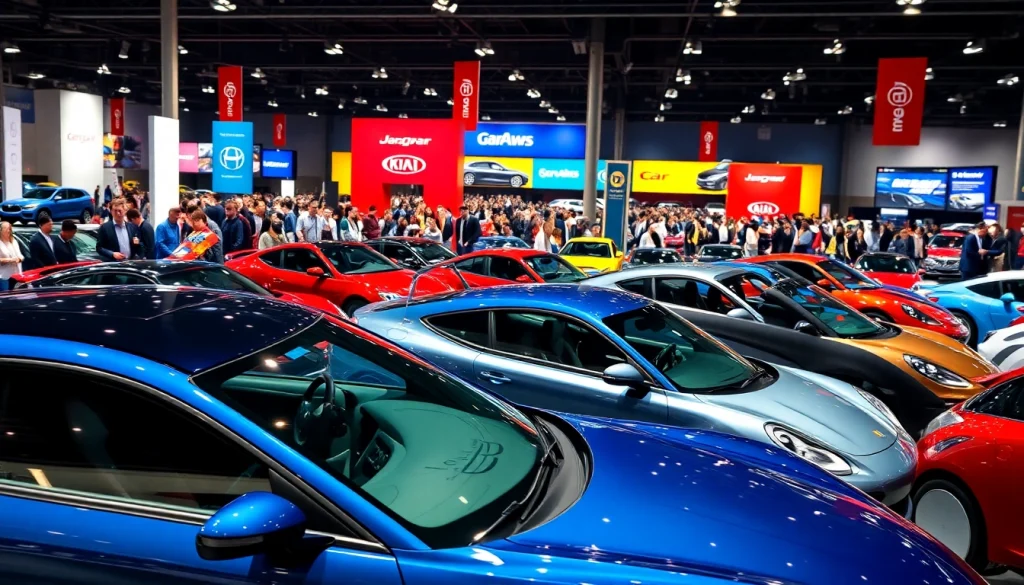 Explore gleaming vehicles at the Auto Cars Show, capturing excitement and engagement among attendees.