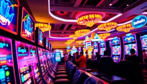 Menangkan jackpot dengan batman138 slot di lingkungan kasino yang bersemangat dan penuh warna.