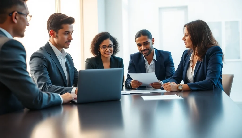 Best employment lawyers in Delhi NCR collaborating in a professional office setting.