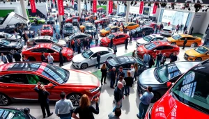 Experience the excitement of Auto Cars Show with diverse vehicles on display and engaged attendees.