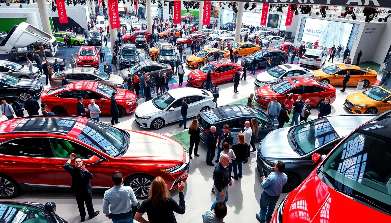 Experience the excitement of Auto Cars Show with diverse vehicles on display and engaged attendees.