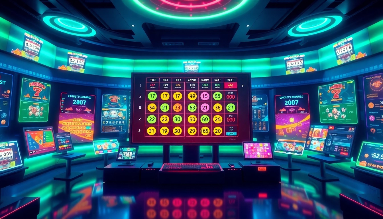 Menggambarkan togel online dengan antarmuka platform interaktif yang menarik