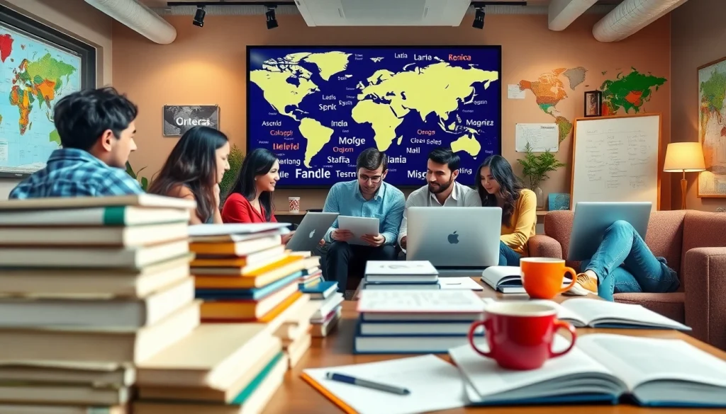 Collaborative translation environment inspired by https://www.elitetranslingo.com showcasing diverse translators.