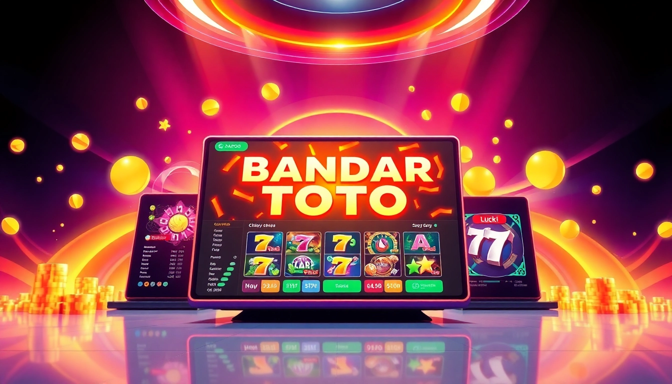 Menampilkan bandar toto dengan antarmuka permainan modern dan fitur memikat.