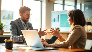 카드깡에 대한 재무 컨설턴트의 토론 장면을 보여줍니다.