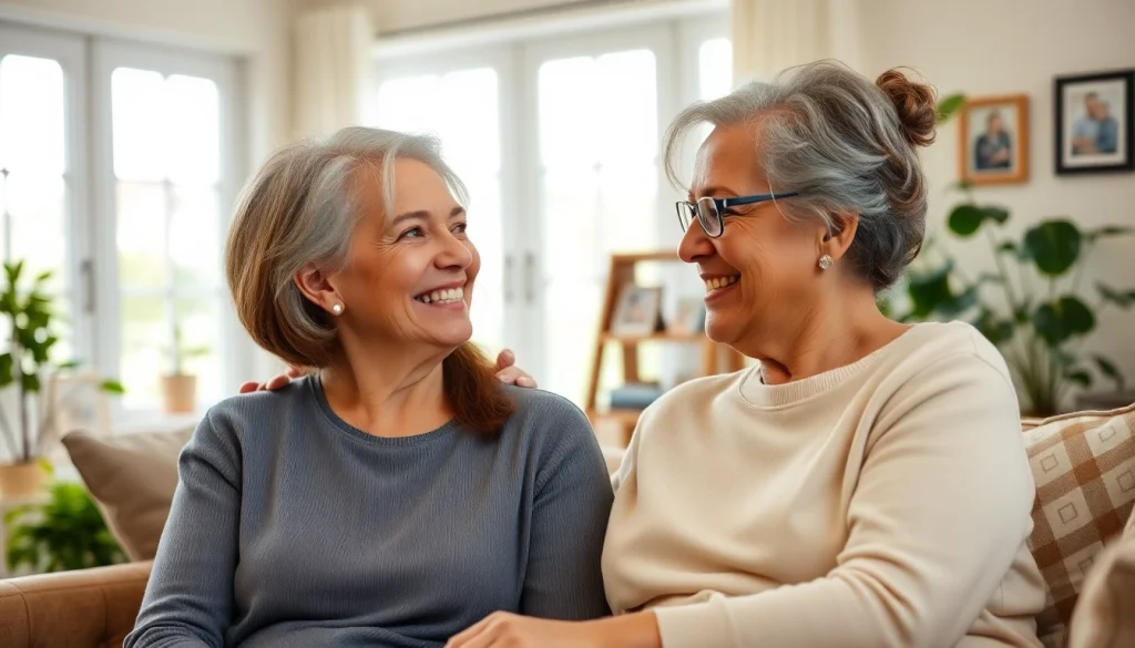 Caregiver supporting a senior in austin senior home care environment.