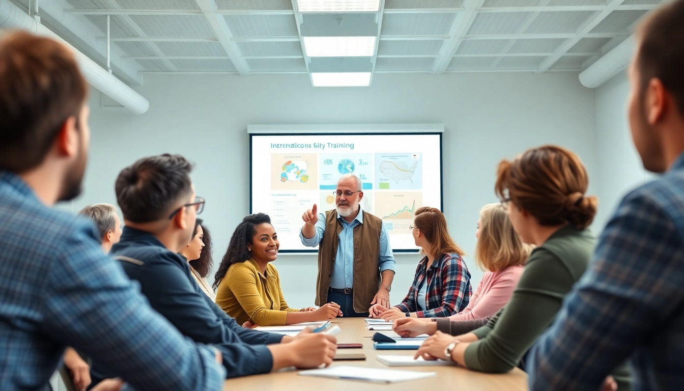 Engaged participants in OSHA training carolinas session with expert instructor in a bright, modern classroom.