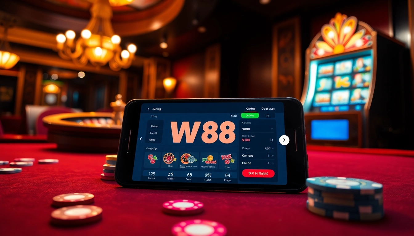Place bets and win big with link vao w88 in this vibrant casino scene.