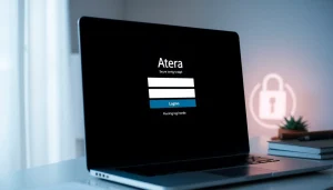 Atera login interface showcasing a secure sign-in screen for easy access management.