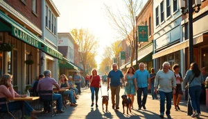 Explore the vibrant community scene in Clarksburg with welcoming outdoor activities and friendly interactions.