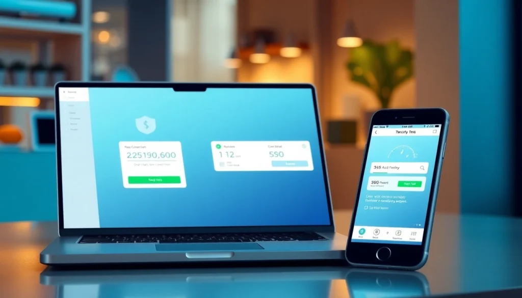 快连官网 easy VPN connection interface on multiple devices promoting seamless global access.
