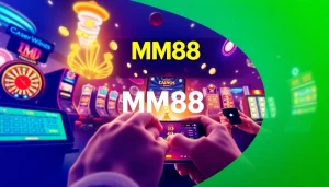 Engaging online gaming experience at https://mm88.agency/ with excited players and vibrant casino visuals.