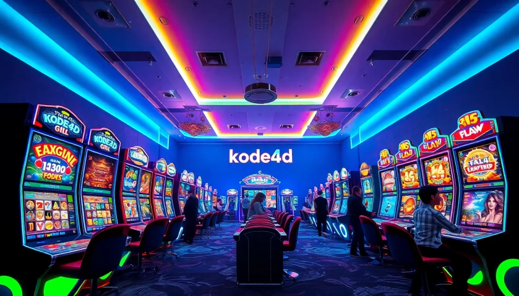 Kode4d gaming platform showcasing vibrant online slots and user engagement.