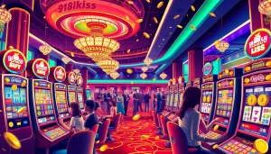 สนุกกับการเล่นสล็อต 918kiss slot ในคาสิโนที่เต็มไปด้วยแสงสีนีออนและความตื่นเต้น