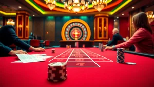 Experience the excitement of baccarat at XX88 with vibrant casino gameplay and colorful betting slips.